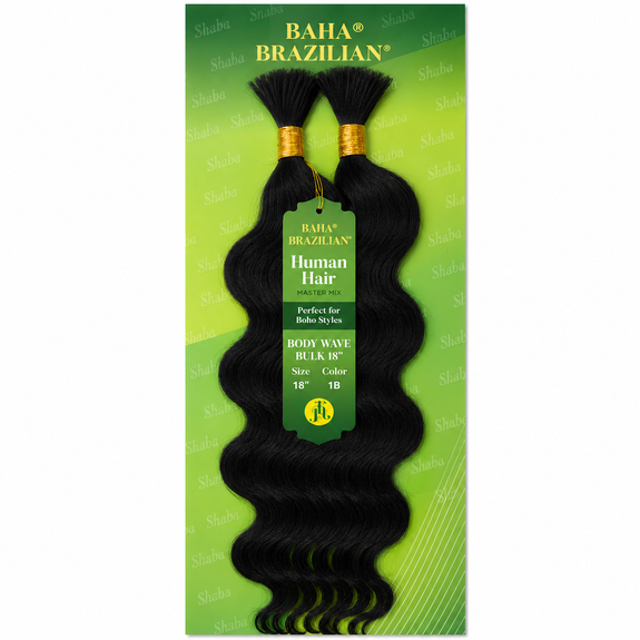 Jazzy Baha Brazilian Human Hair Master Mix Boho Body Wave Bulk 18”