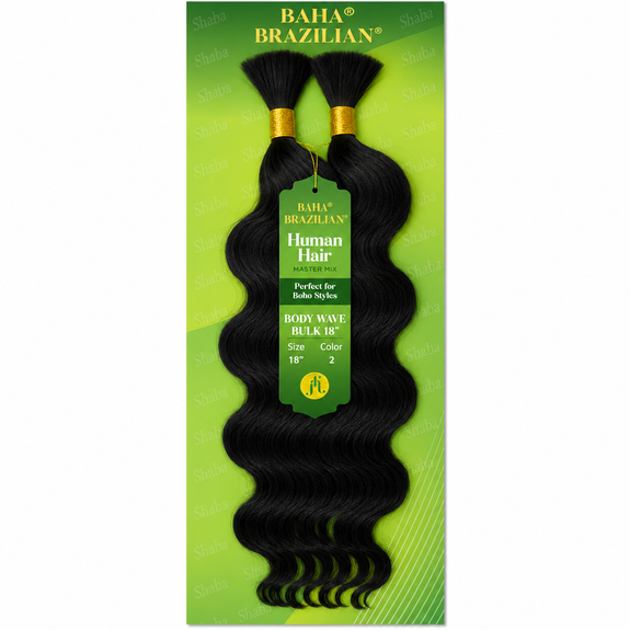 Jazzy Baha Brazilian Human Hair Master Mix Boho Body Wave Bulk 18”