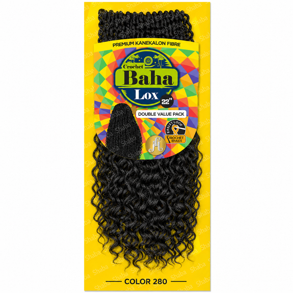 Jazzy Hair Premium Kanekalon Fiber Crochet Baha Lox 22"