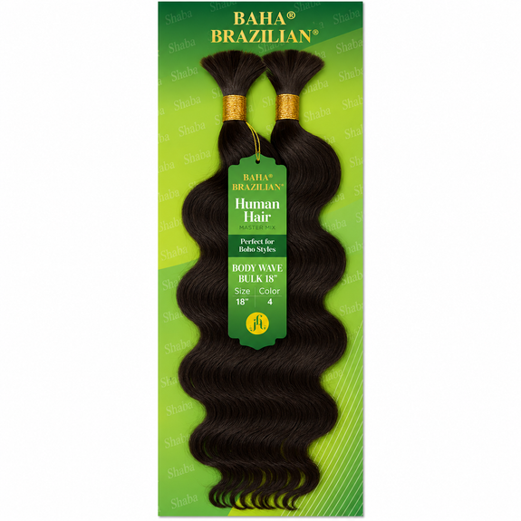 Jazzy Baha Brazilian Human Hair Master Mix Boho Body Wave Bulk 18”
