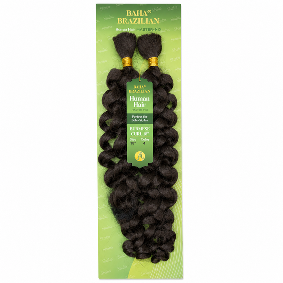 Jazzy Baha Brazilian Human Hair Master Mix Boho Burmese Curl 18"