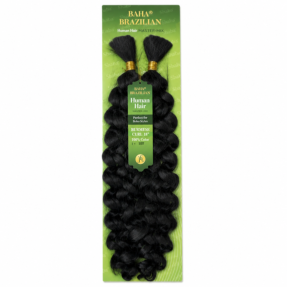 Jazzy Baha Brazilian Human Hair Master Mix Boho Burmese Curl 18"