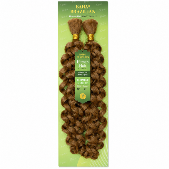 Jazzy Baha Brazilian Human Hair Master Mix Boho Burmese Curl 18"