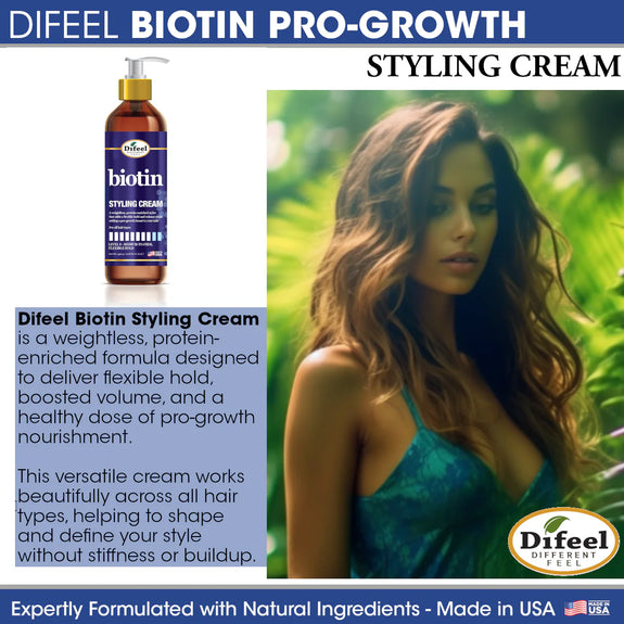 DIFEEL BIOTIN STYLING CREAM 12 OZ