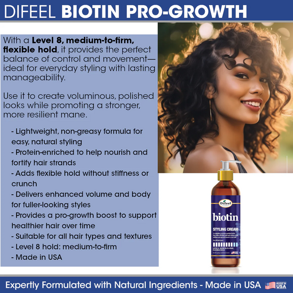 DIFEEL BIOTIN STYLING CREAM 12 OZ