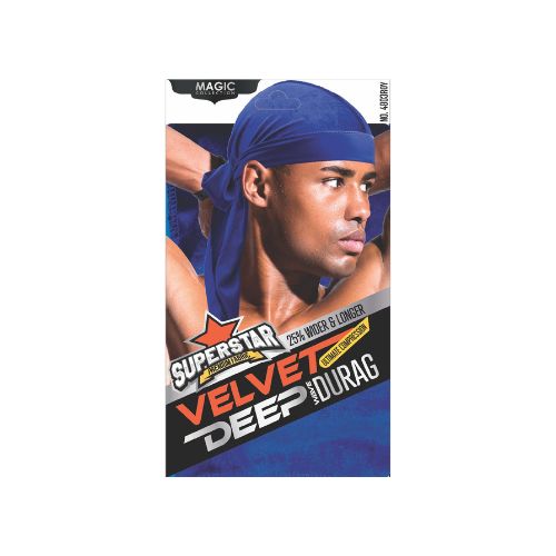 MAGIC COLLECTION MEN'S  SUPERSTAR VELVET DEEP DURAG