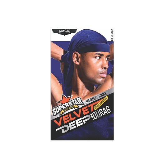 MAGIC COLLECTION MEN'S  SUPERSTAR VELVET DEEP DURAG