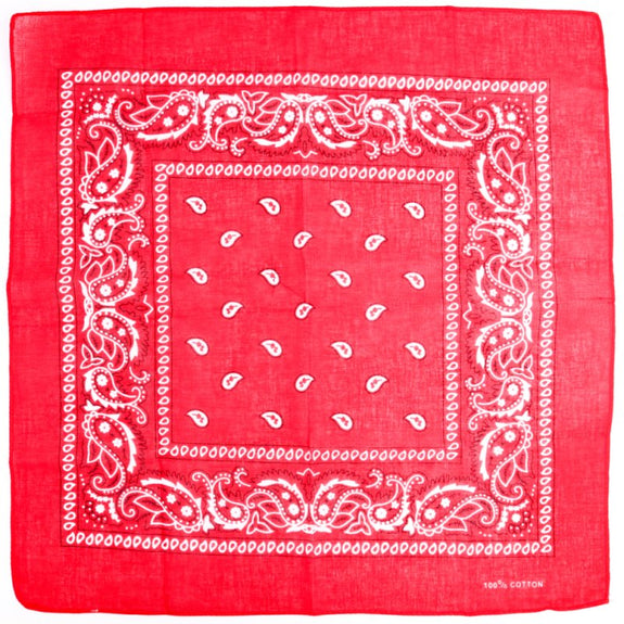 DOUBLE SIDED BANDANA - RED