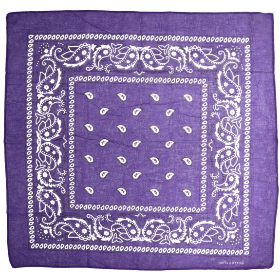 DOUBLE SIDED BANDANA - PURPLE