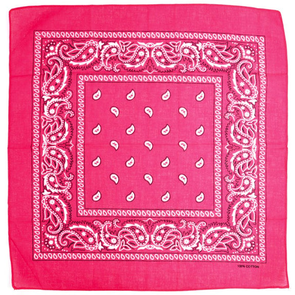 DOUBLE SIDED BANDANA - DARK PINK