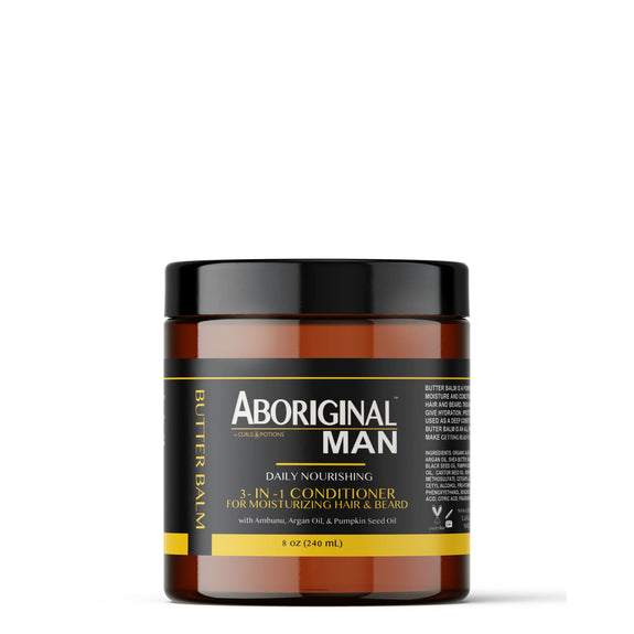 CURLS & POTIONS ABORIGINAL MAN BUTTER BALM 8oz