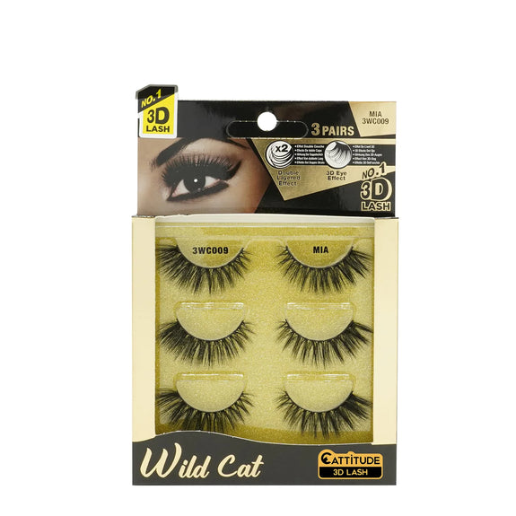 EBIN WILD CAT LASHES - 3 PAIRS