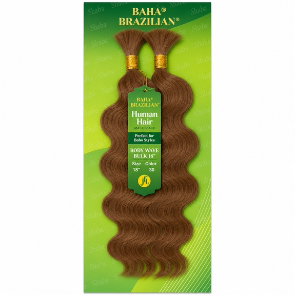 Jazzy Baha Brazilian Human Hair Master Mix Boho Body Wave Bulk 18”