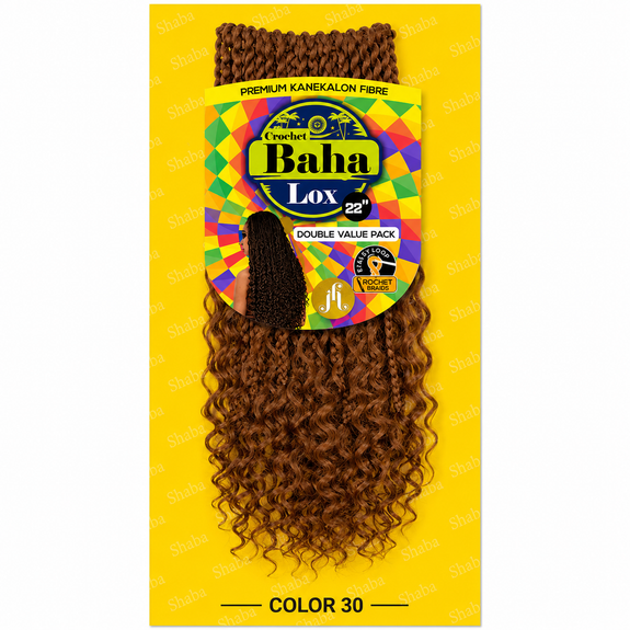 Jazzy Hair Premium Kanekalon Fiber Crochet Baha Lox 22"
