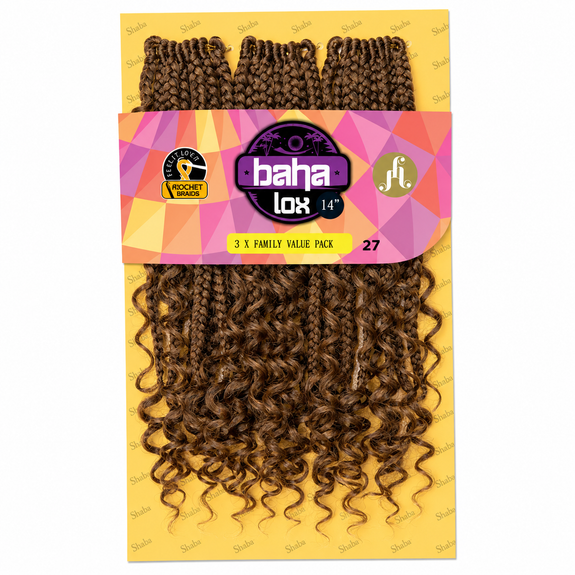 Jazzy Hair Premium Kanekalon Fiber Crochet Baha Lox 14"