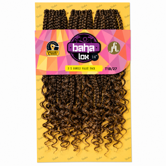 Jazzy Hair Premium Kanekalon Fiber Crochet Baha Lox 14"