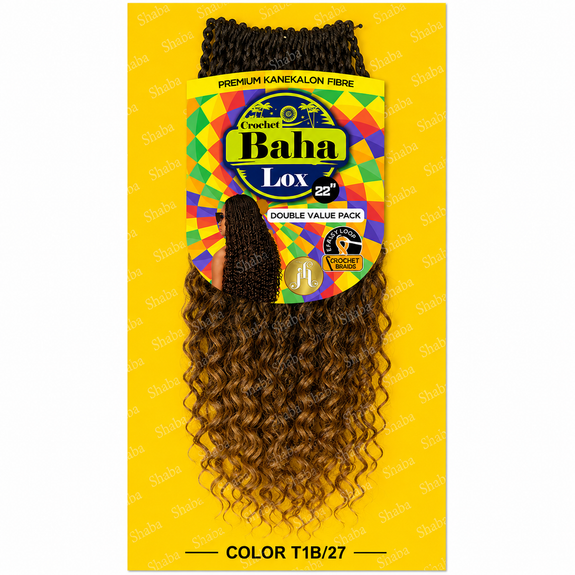 Jazzy Hair Premium Kanekalon Fiber Crochet Baha Lox 22"
