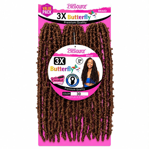 Blissource Premium Butterfly Locks 3X12"