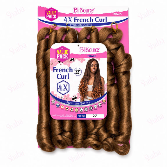 Blissource Premium 4x French Curl Braids