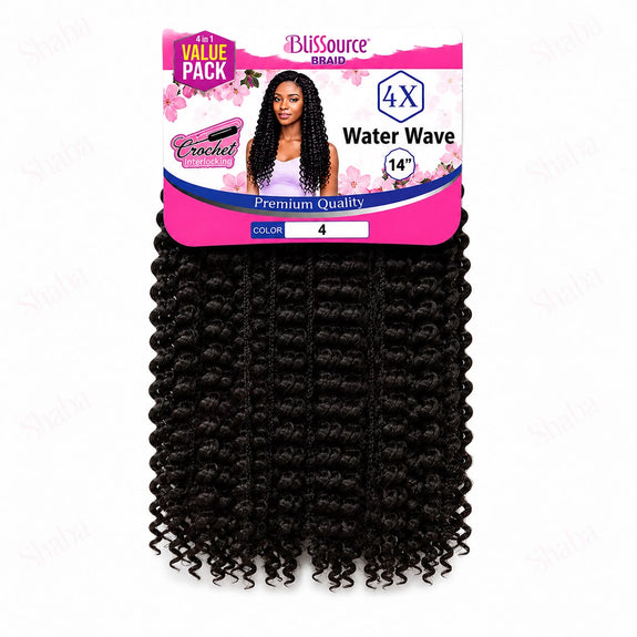 Blissource premium braid water wave 4x14"