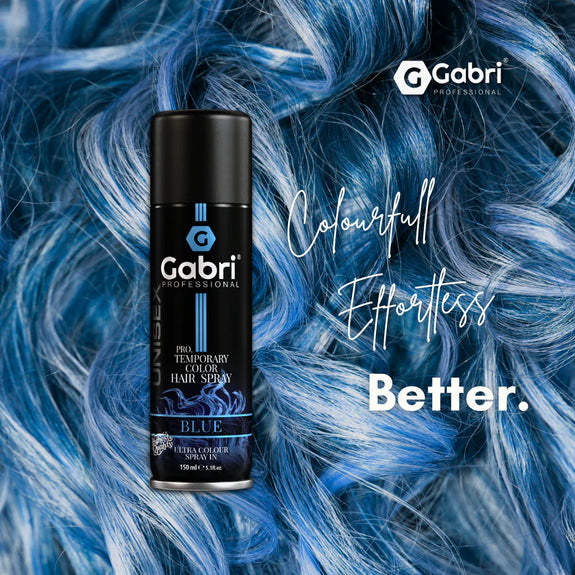 Gabri Professional  Pro Temporary Hair Colour Spray Blue 150ml