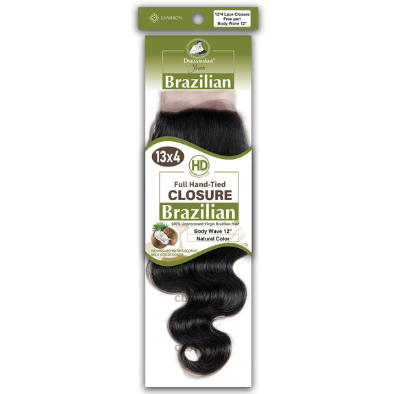 Dressmaker Youth 100% Unprocessed Virgin Brazilian HD Free Part Frontal 13x4 Body Wave