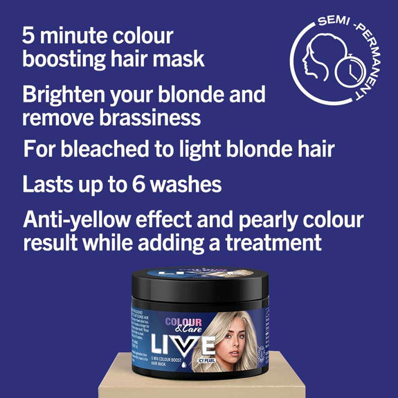 LIVE ICY PEARL 150ML SEMI-PERMANENT COLOUR