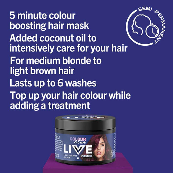 LIVE VELVET PLUM 150ML SEMI-PERMANENT COLOUR