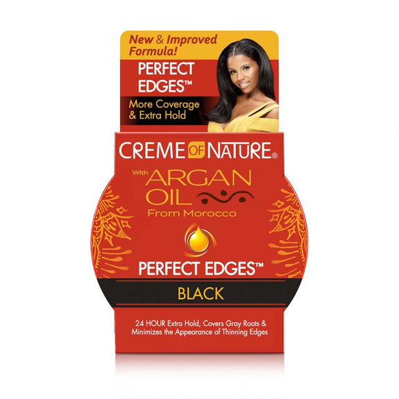 CREME  OF NATURE ARGAN OIL FROM MOROCCO Perfect Edges Black 2.25 OZ