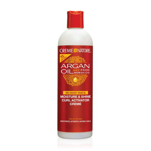 CREME OF NATURE ARGAN OIL FROM MOROCCO  Moisture & Shine Curl Activator Creme 355 ML