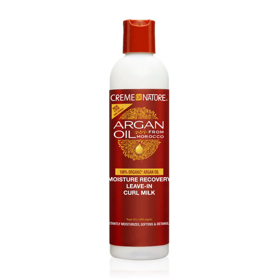 CREME OF NATURE ARGAN OIL FROM MOROCCO  Moisture Recovery Leave-In Curl Milk 236 ML