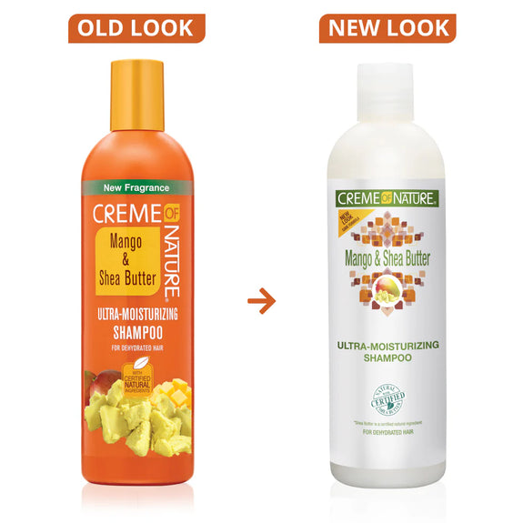 CREME OF NATURE Mango & Shea Butter Ultra-Moisturizing Shampoo 12 OZ