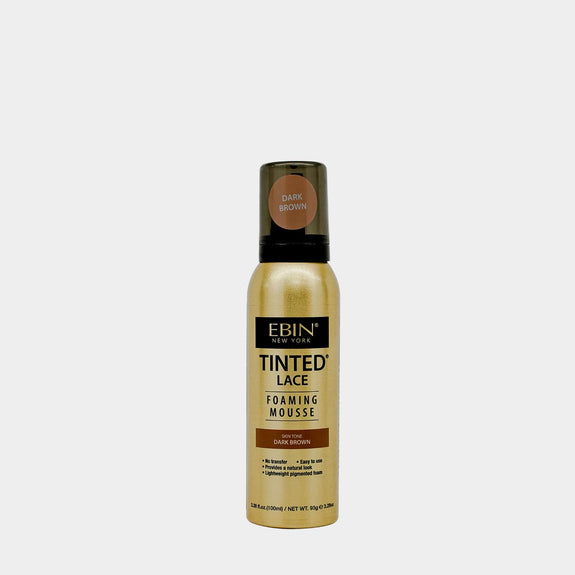 EBIN TINTED LACE FOAMING MOUSSE- DARK BROWN-100 ML