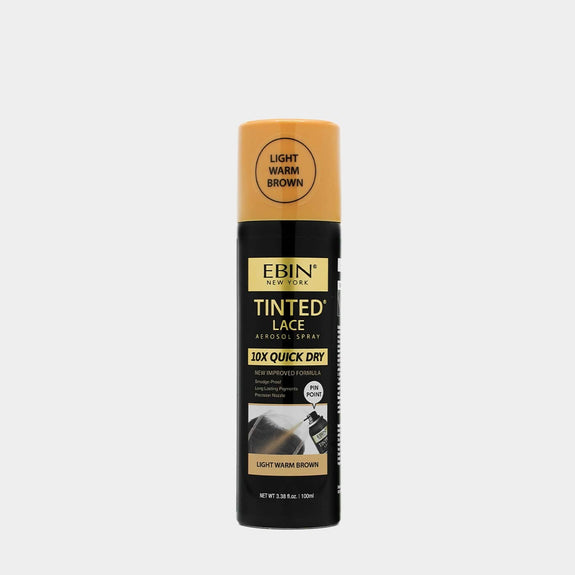 EBIN TINTED LACE 10X QUICK DRY SPRAY - LIGHT WARM BROWN-100 ML