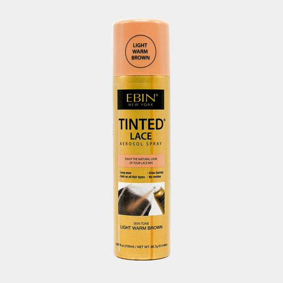 EBIN TINTED LACE AEROSOL SPRAY - LIGHT WARM BROWN