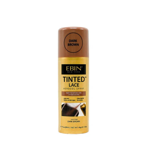 EBIN TINTED LACE AEROSOL SPRAY - DARK BROWN