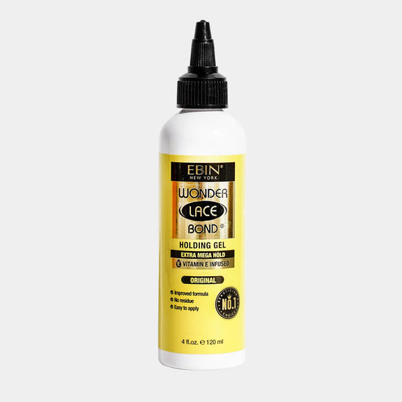 EBIN WONDER LACE BOND HOLDING GEL - EXTRA MEGA HOLD (4OZ/ 120ML)[YELLOW ]