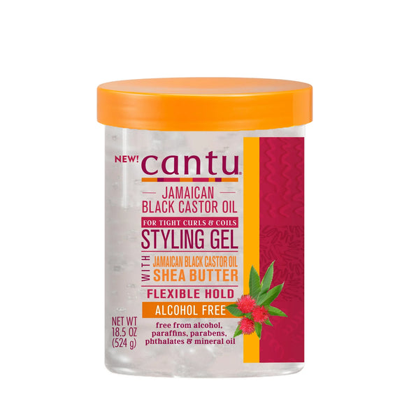 Cantu Flexible Hold Strengthening Styling Gel with Jamaican Black Castor Oil 18.5 fl oz