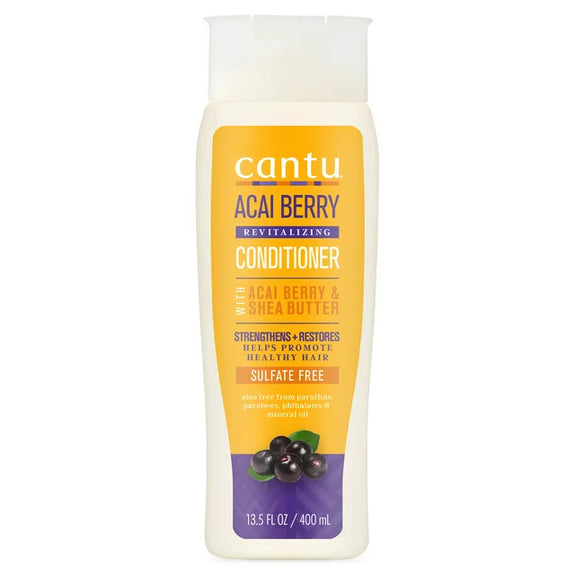 Cantu Revitalizing Conditioner with Acai Berry and Shea Butter, 13.5 fl oz.