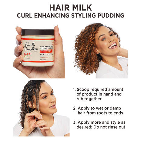 CAROL'S DAUGHTER HAIR MILK NOURISHING & CONDITIONING CURL  STYLING PUDDING  8 OZ