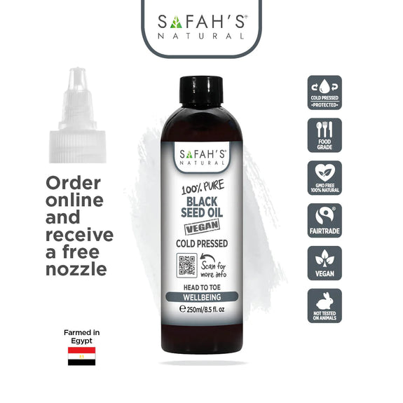 SAFA'S' 100% PURE BLACK SEED OIL