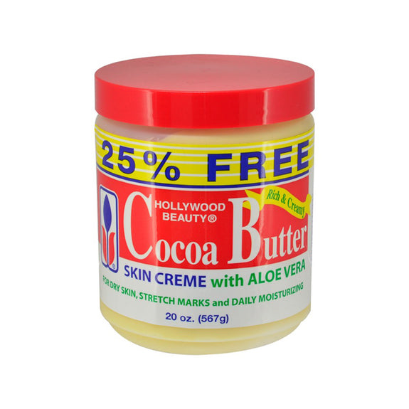 Hollywood Beauty Cocoa Butter Skin Creme with Aloe Vera-20 OZ