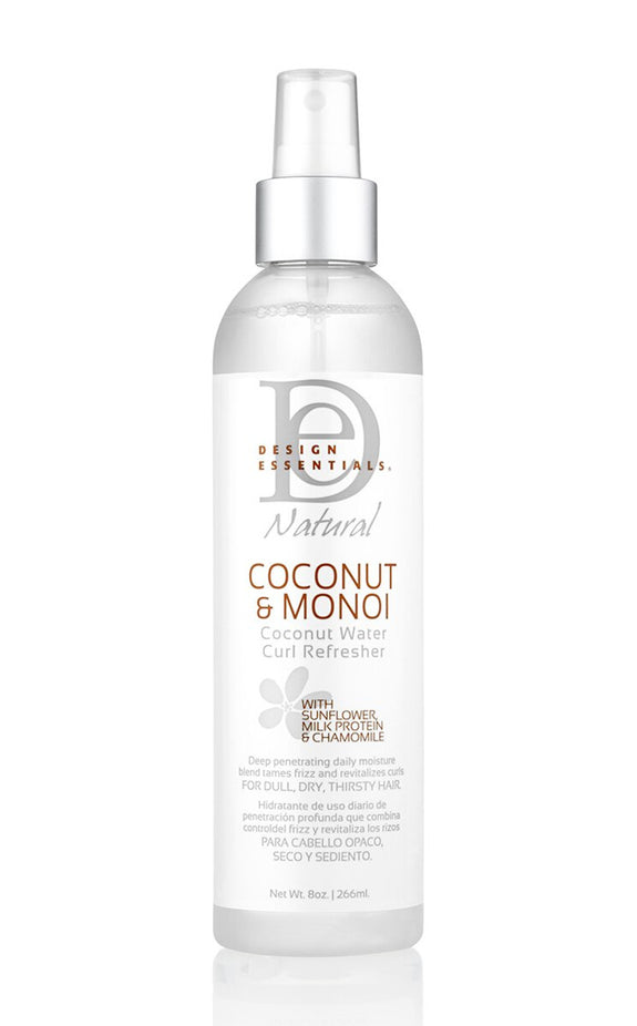 DESIGN ESSENTIALS COCONUT & MONOI Coconut Water Curl Refresher 8 OZ