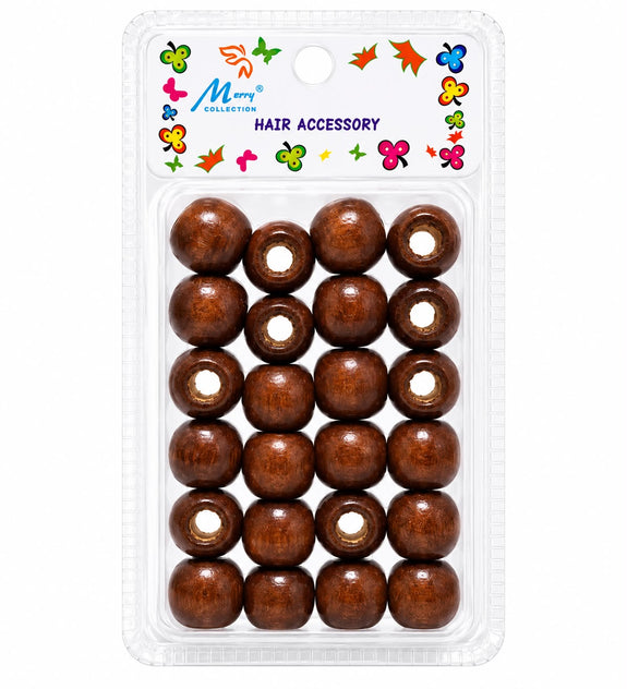 Murry Collection Wooden Beads Dark Brown