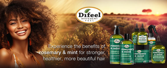 DIFEEL ROSEMARY AND MINT HAIR STRENGTHENING SHAMPOO WITH BIOTIN 12 OZ.