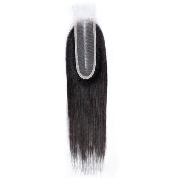 Dressmaker 100% Virgin Vietnamese Double Drawn Lace Closure 2x6 Straight