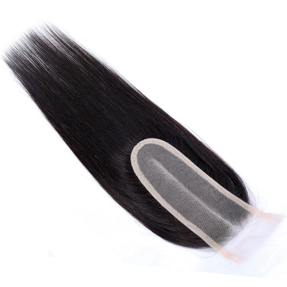Dressmaker 100% Virgin Vietnamese Double Drawn Lace Closure 2x6 Straight