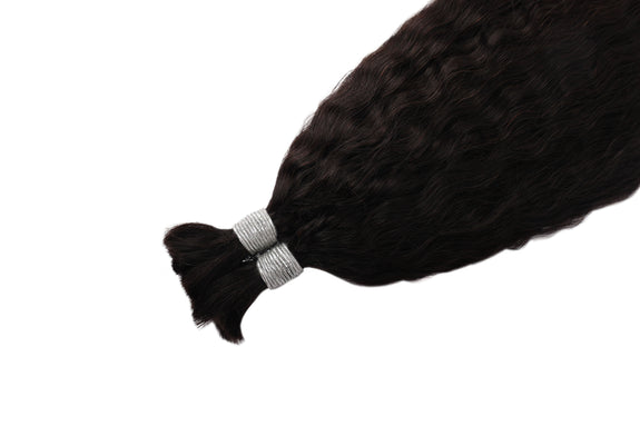 Dressmaker 100% Unprocessed Virgin Brazilian Boho Braids Kinky Straight Bulk 18" Natural Color