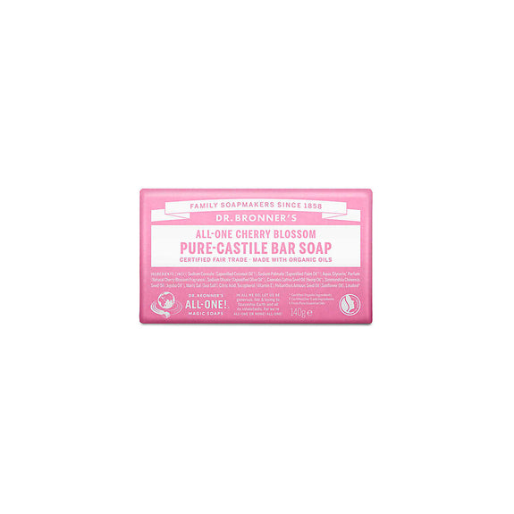 DR.BRONNER PURE-CASTILE BAR SOAP - CHERRY BLOSSOM-140G