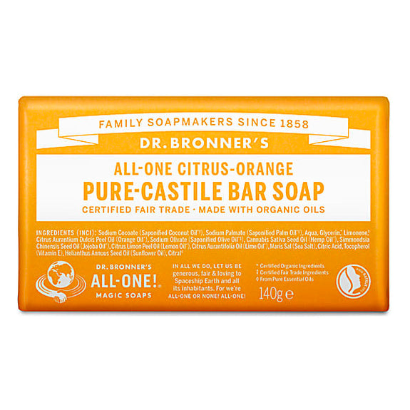 DR.BRONNER PURE-CASTILE BAR SOAP - CITRUS-140G